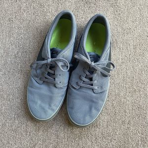 Nike Men’s Gray Canvas Gum Sole Low Top Shoes Size 10.5
